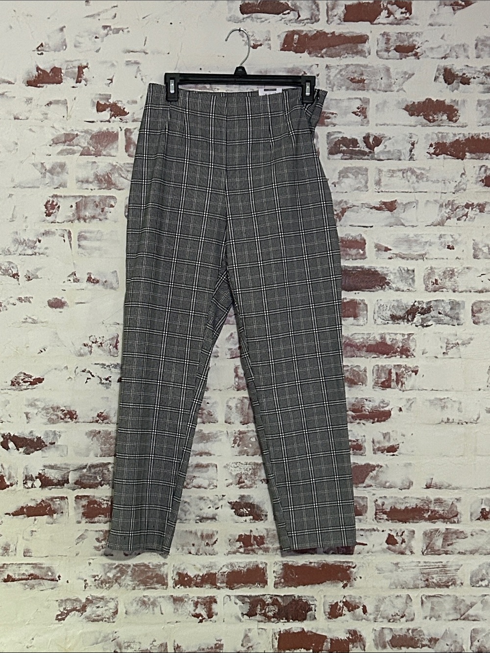 NWT Time and Tru Black and White Plaid Pants